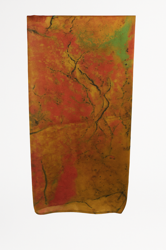 Printed hijab-Mango twist