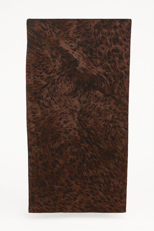 Printed hijab- chestnut storm